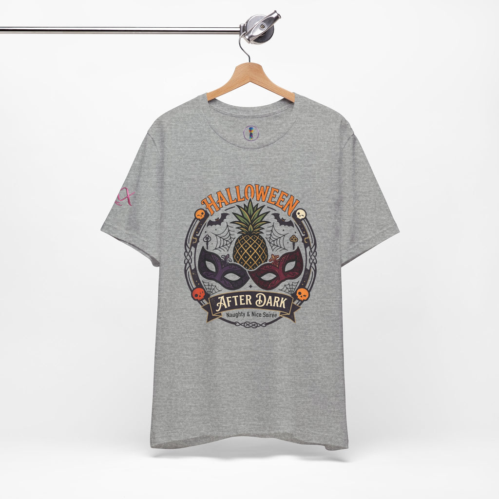 Halloween After Dark Tee — Pineapple Mask Masquerade T‑Shirt