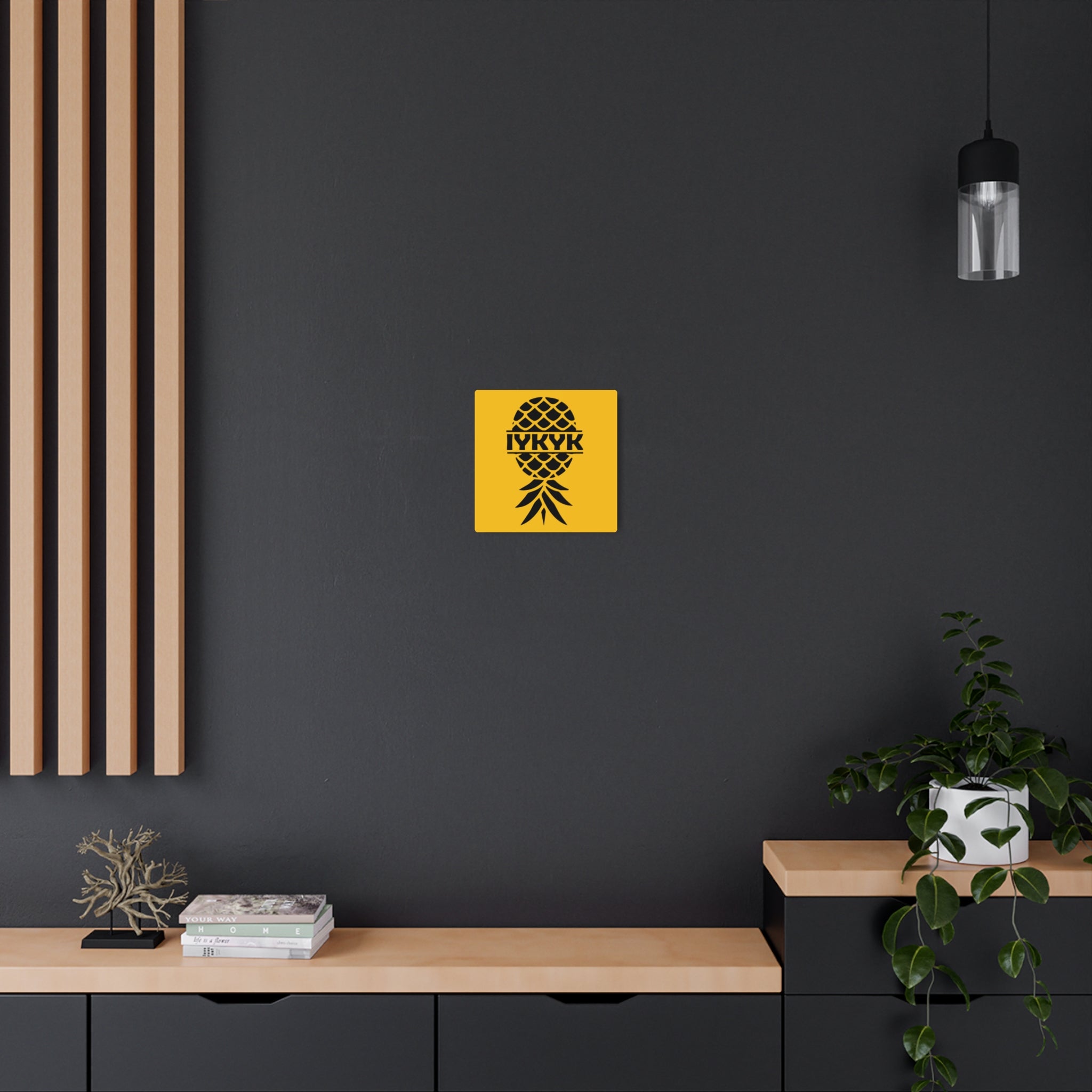 Funny IYKYK Pineapple Metal Art Sign for Home Decor