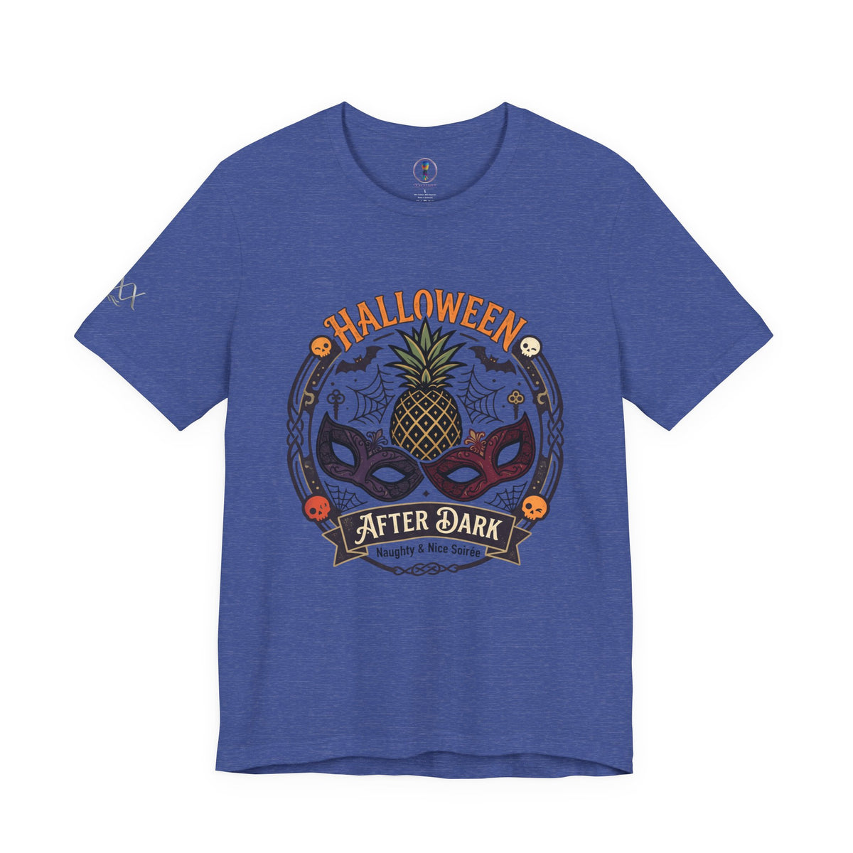 Halloween After Dark Tee — Pineapple Mask Masquerade T‑Shirt