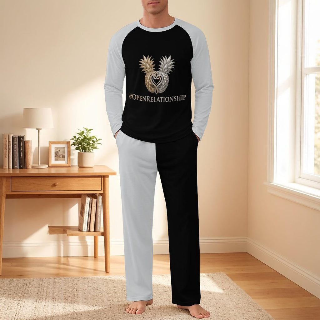 #OPENRELATIONSHIP Men's Raglan Sleeve Pajama Set
