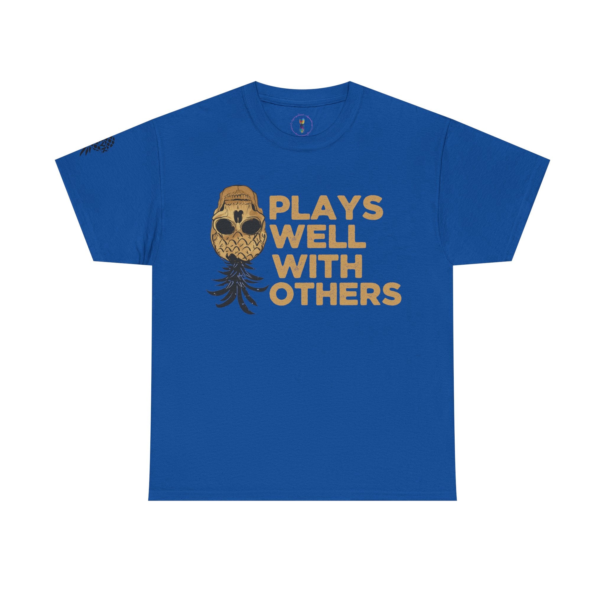 Plays Well With Others Unisex Heavy Cotton Tee - Fun Casual Shirt for Social Gatherings