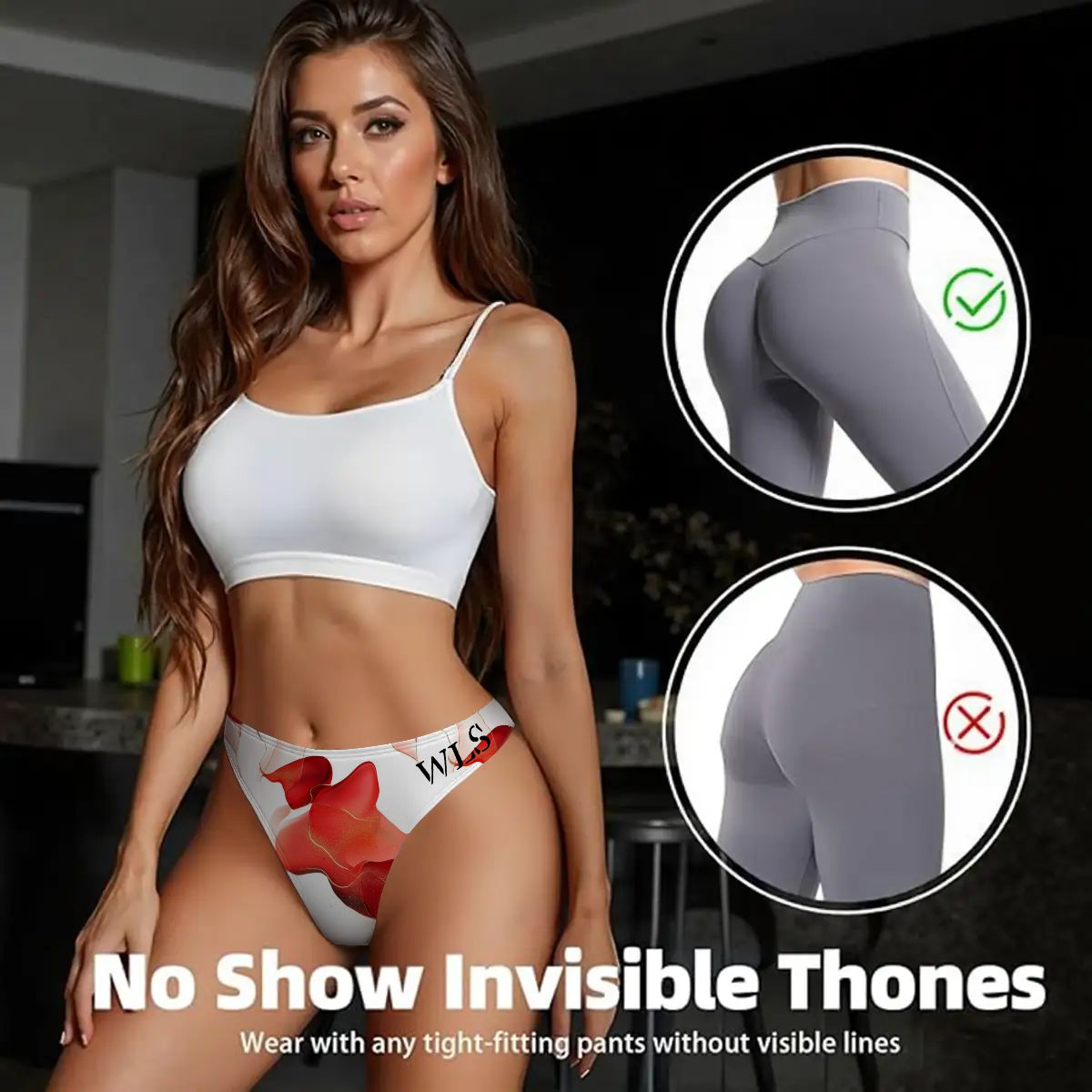 Floral Thongs for Women