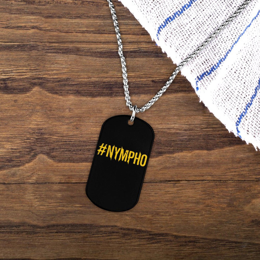 Memorial Necklace with Titanium Steel Square Pendant