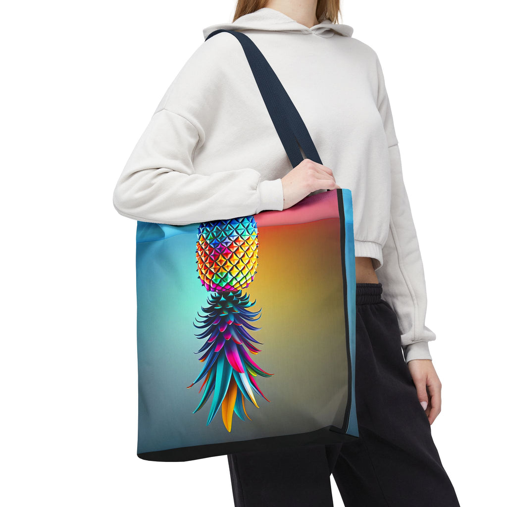 Vibrant Pineapple Tote Bag - Colorful Beach Accessory for Sexy Adventures