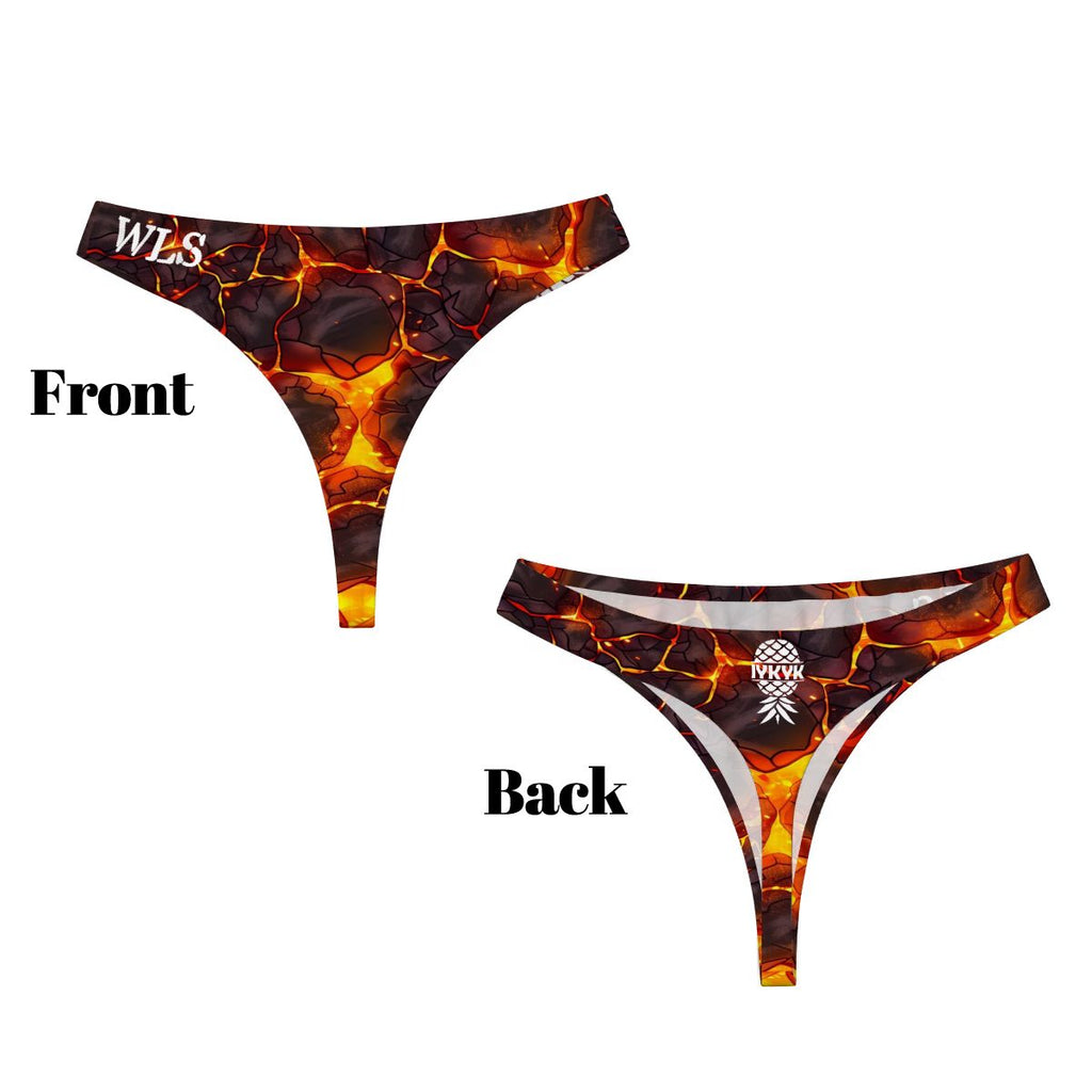 Thongs for Women-Lava Print