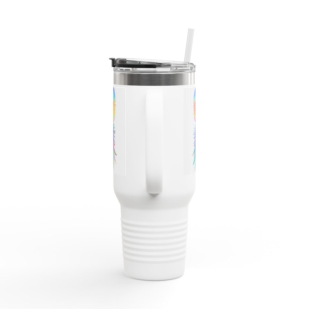 Colorful Pineapple Insulated Travel Mug - 40oz Tumbler for Adventures & Gifts
