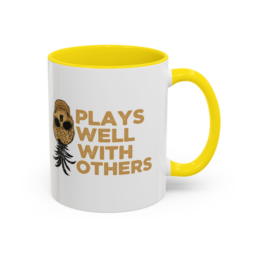 Playful Owl Accent Coffee Mug - 11 & 15oz - Perfect Gift for Nature Lovers