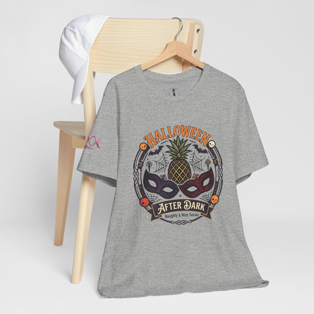 Halloween After Dark Tee — Pineapple Mask Masquerade T‑Shirt