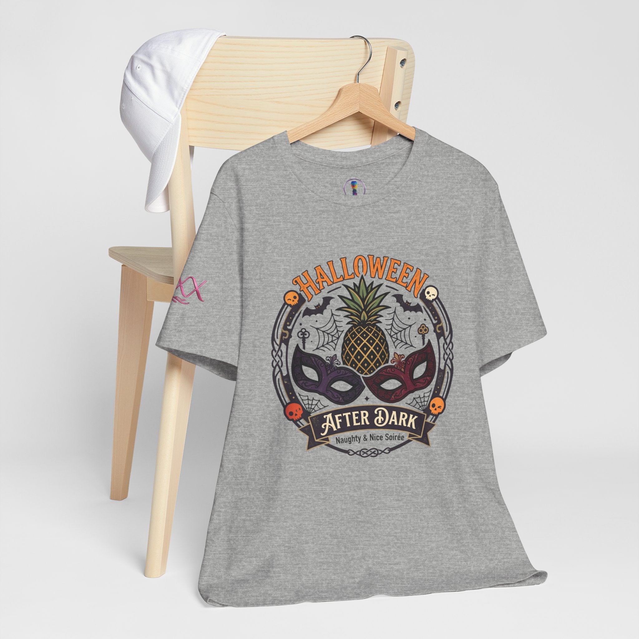 Halloween After Dark Tee — Pineapple Mask Masquerade T‑Shirt