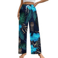 170gsm Faux Cotton Drawstring Women Wide Leg Pajamas Pants(All-Over Printing)
