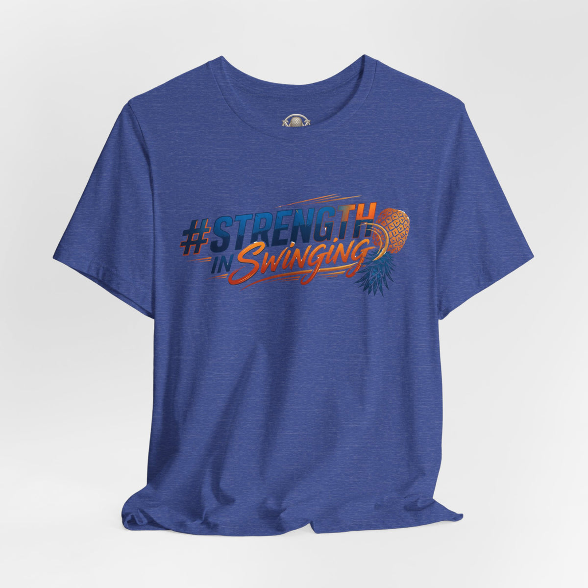 #StrengthInSwinging Pineapple Graphic Tee | Tropical Fitness & Positivity T-Shirt