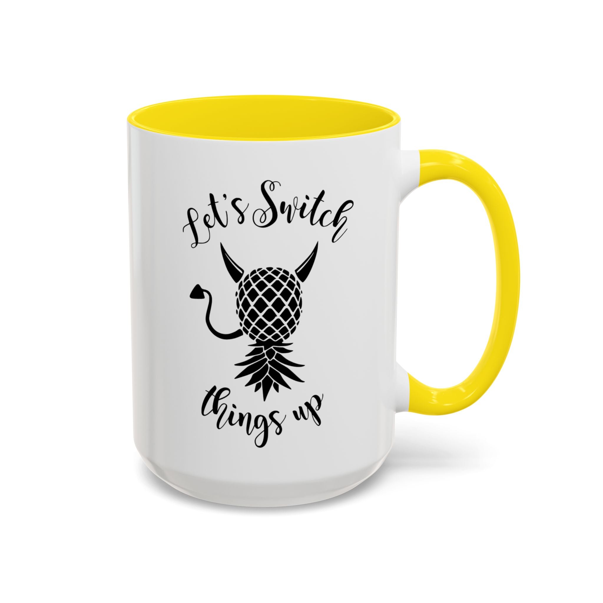 Playful Accent Coffee Mug - "Let's Switch Things Up" - Perfect for Morning Motivation