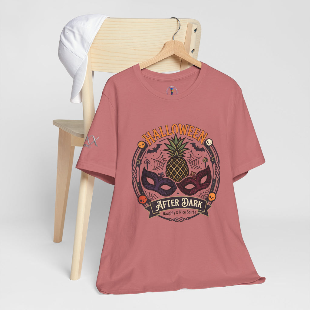 Halloween After Dark Tee — Pineapple Mask Masquerade T‑Shirt