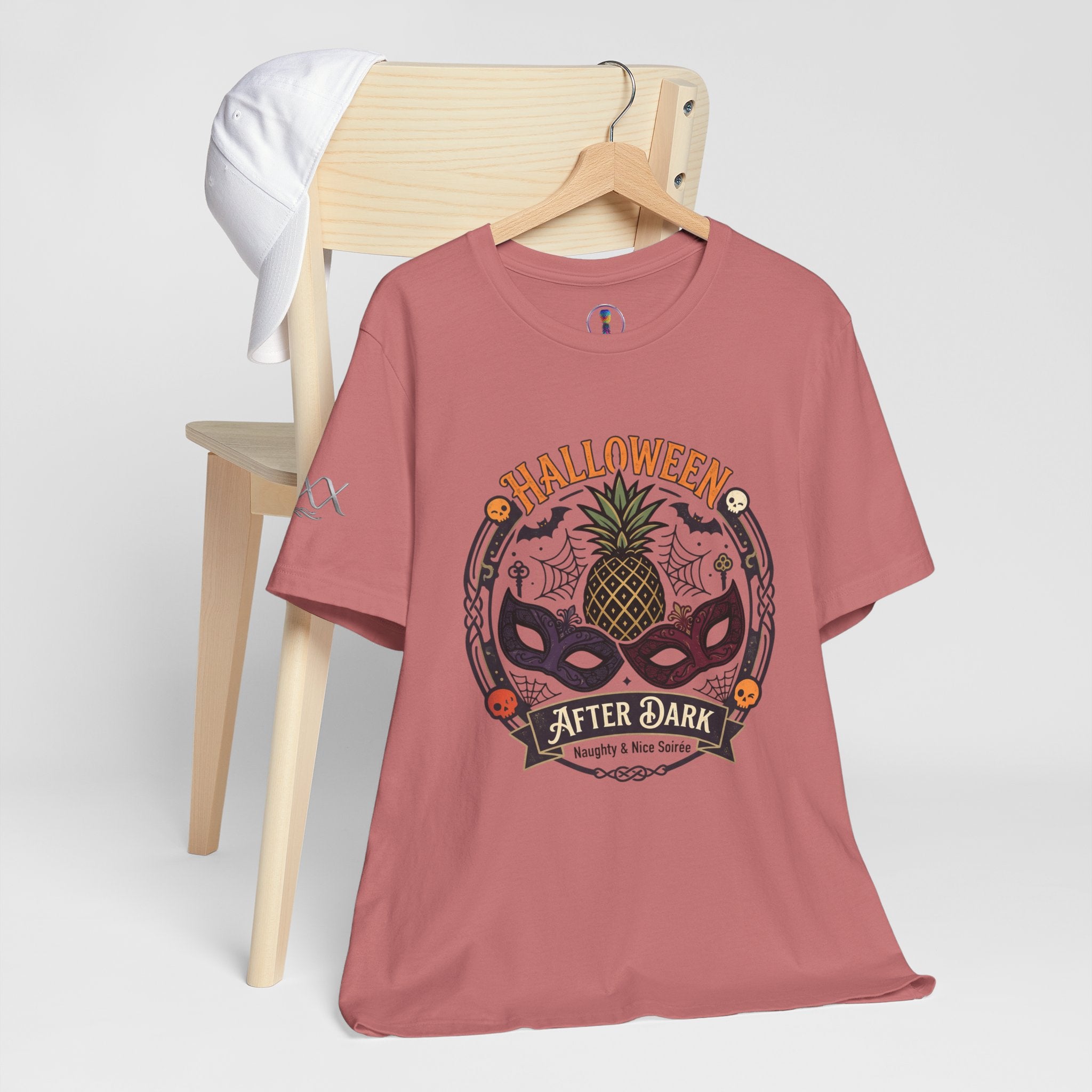 Halloween After Dark Tee — Pineapple Mask Masquerade T‑Shirt