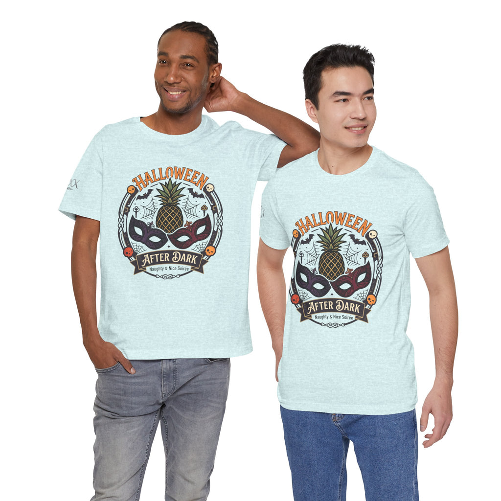 Halloween After Dark Tee — Pineapple Mask Masquerade T‑Shirt