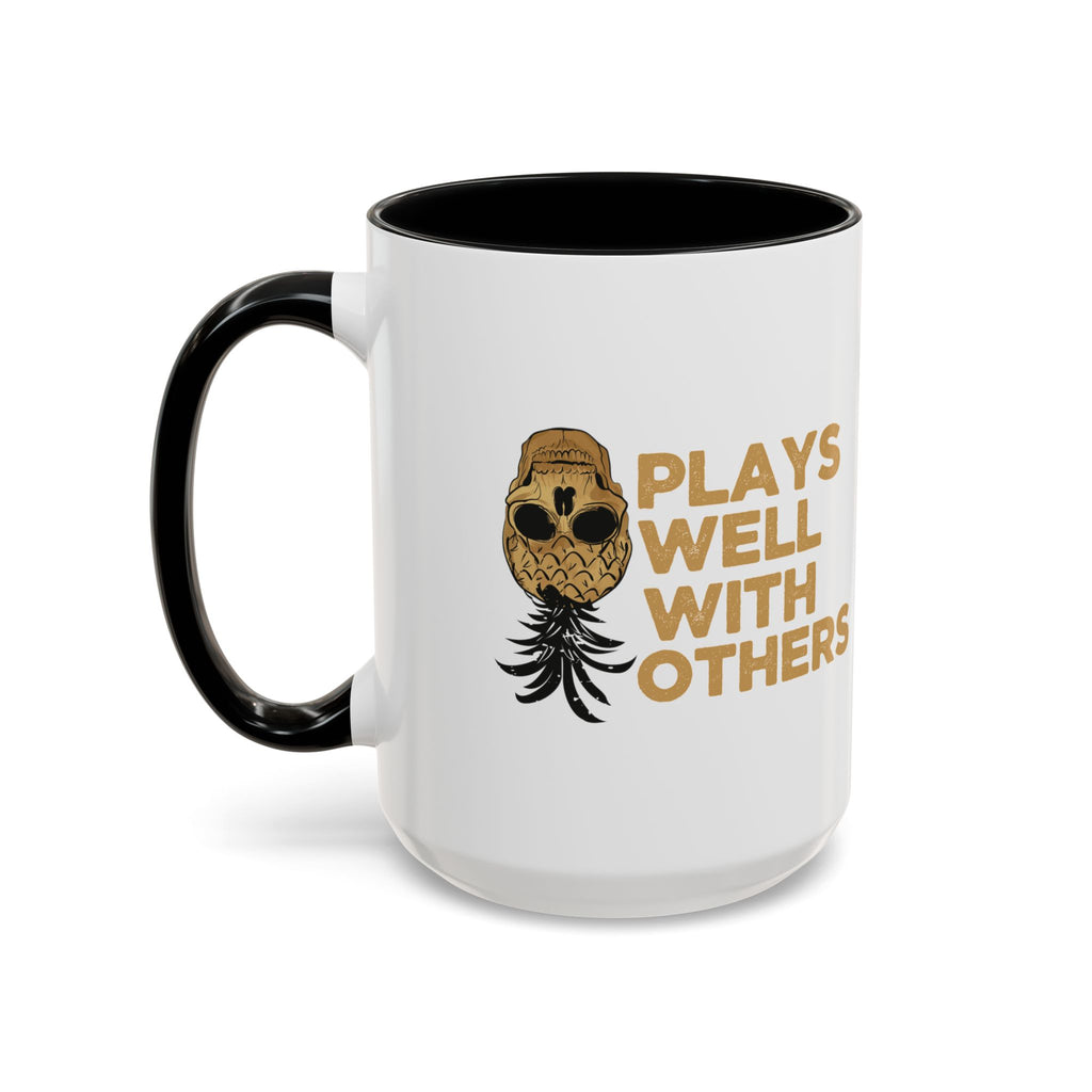 Playful Owl Accent Coffee Mug - 11 & 15oz - Perfect Gift for Nature Lovers