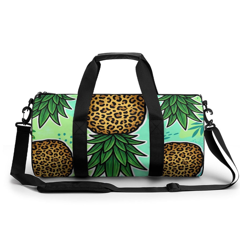 Upside Down Pineapple Cylindrical Gym Bag