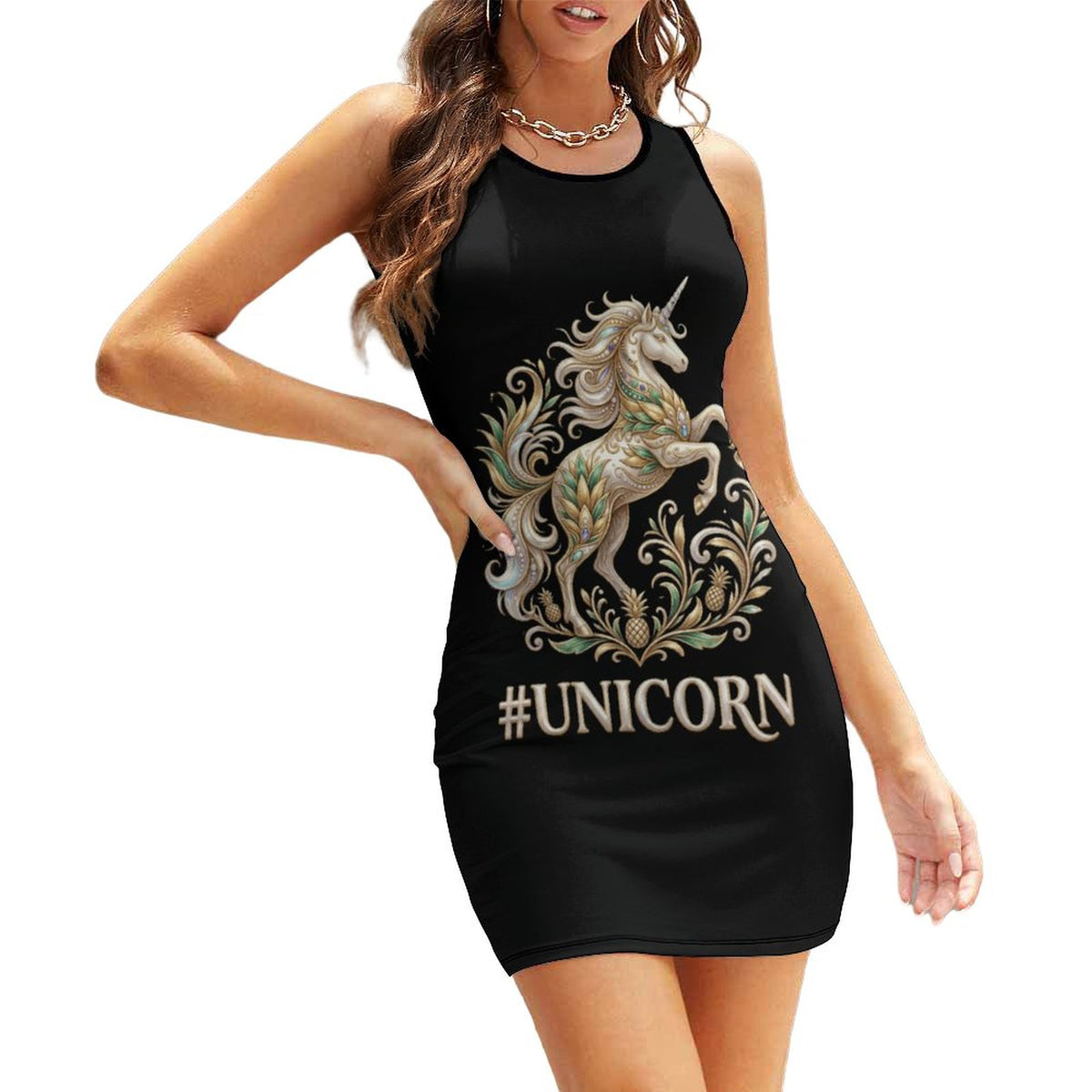 #UNICORN Sleeveless Ladies Tank Dress