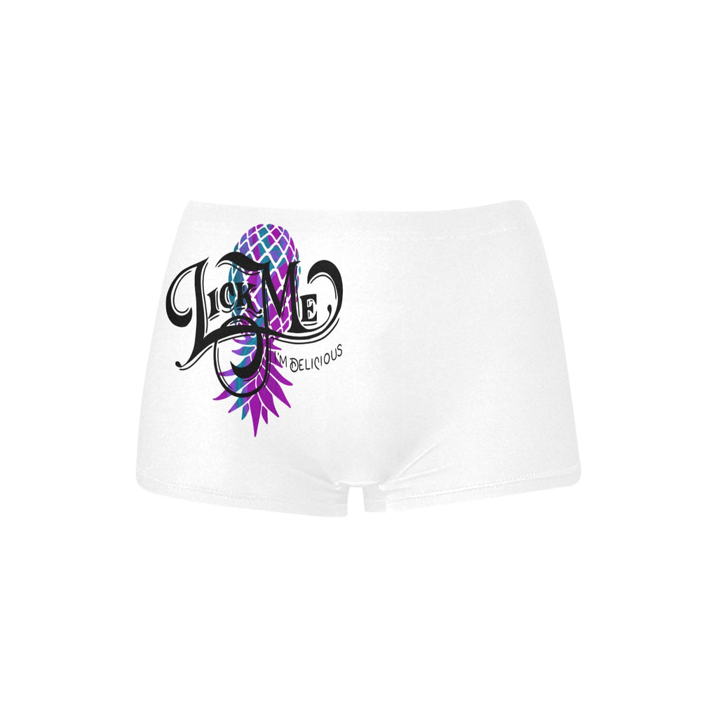 "Lick Me, I'm Delicious" Boyshort Panties | Funny Novelty Underwear for Women