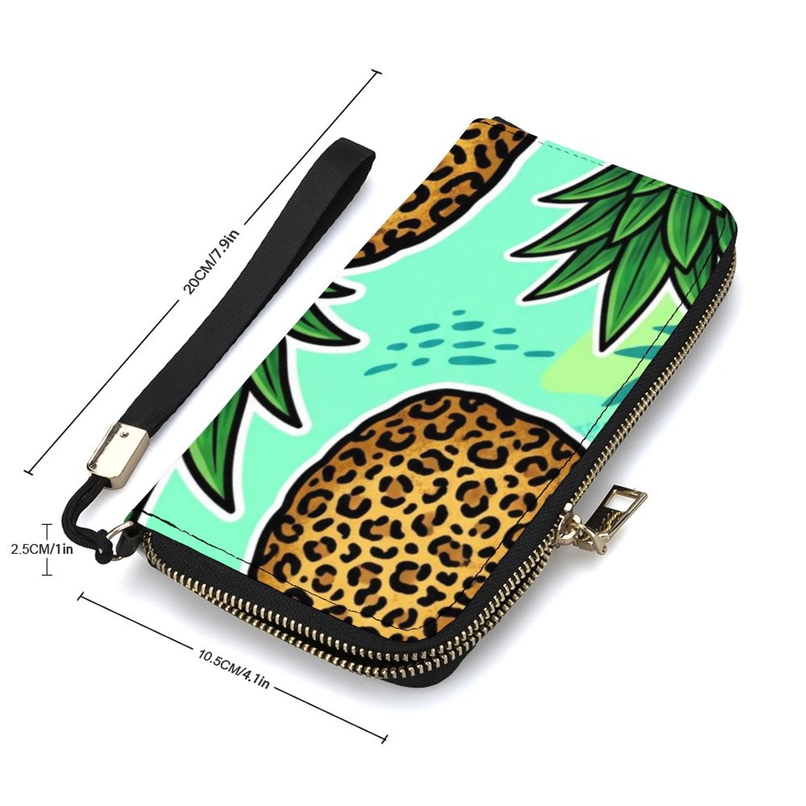 Pineapple Vertical Wristlet Wallet