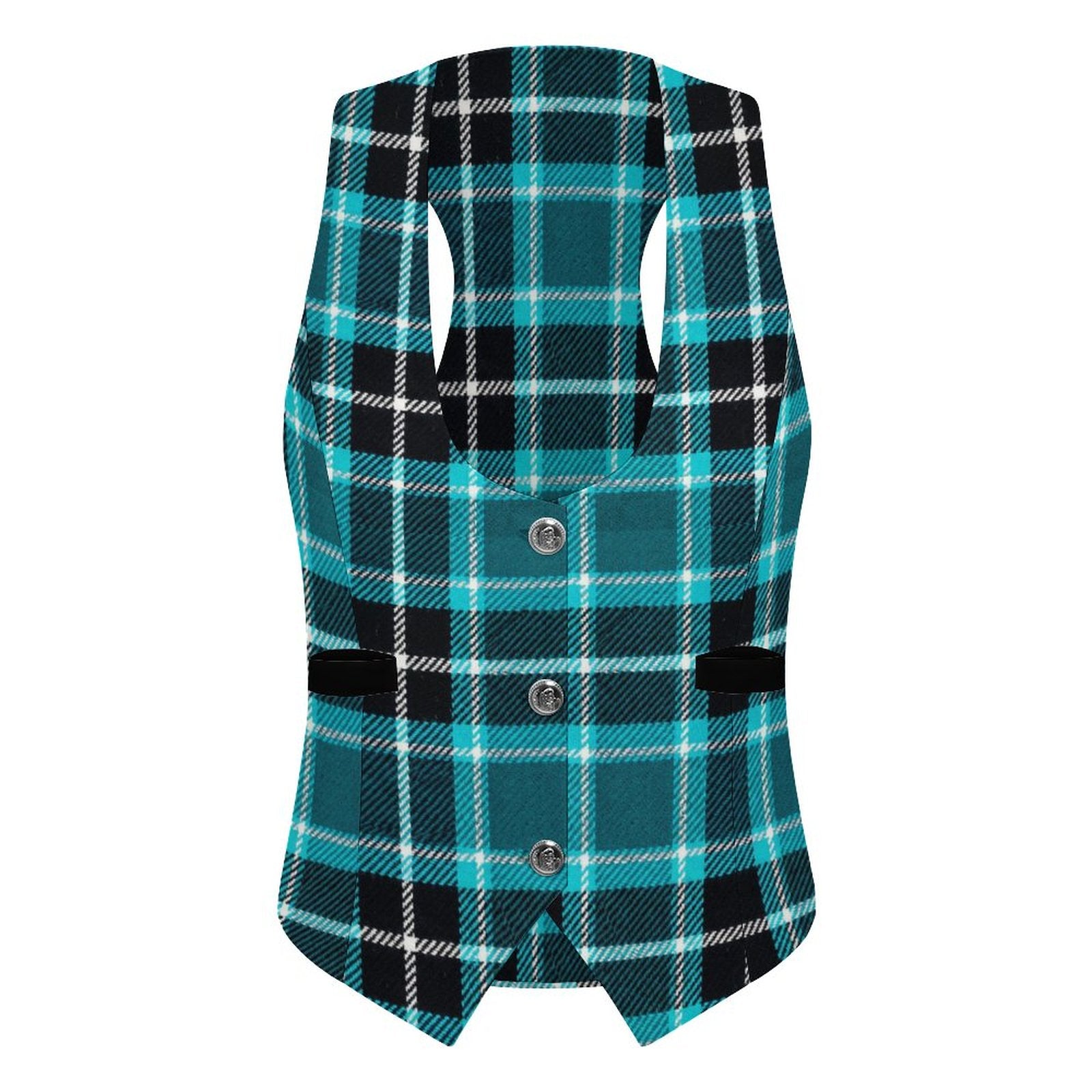 School Girl Inspired Women's Suit Vest by Taylor Lovet | Sexy Plaid Vest for Lifestyle Events, Cosplay & Fashion | PineappleXXclusive