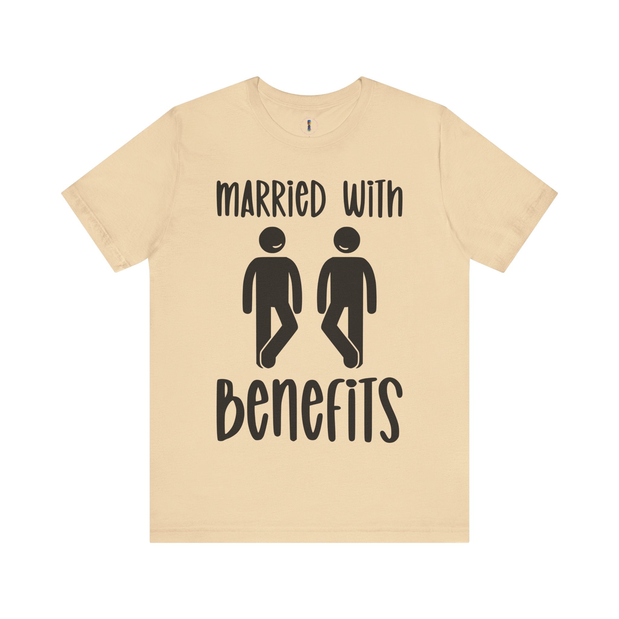 Funny 'Married with Benefits' Unisex Jersey Tee - Perfect for Couples & Anniversaries