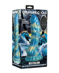 Packaged product with blue and green design, featuring 'Creature Cocks' branding.