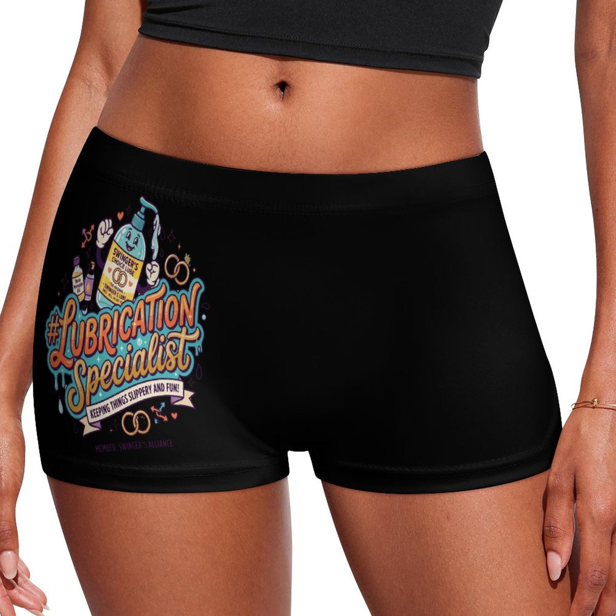#LUBRICATIONSPECIALIST Women’s Boxer Brief | Soft Milk Fiber Underwear