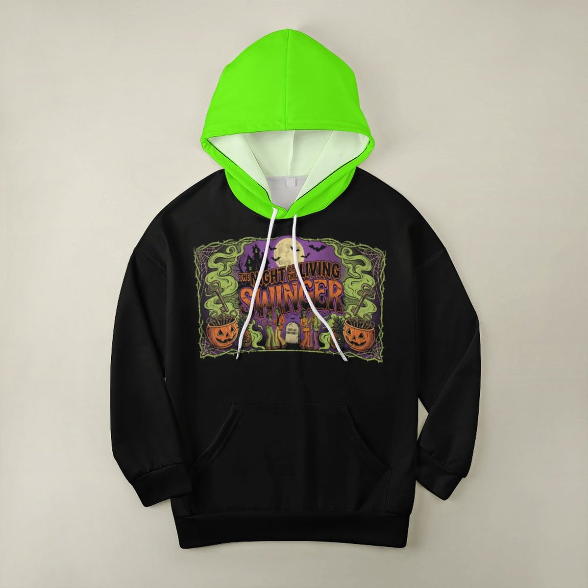 Night Of The Living Swinger Drop shoulder Hoodie