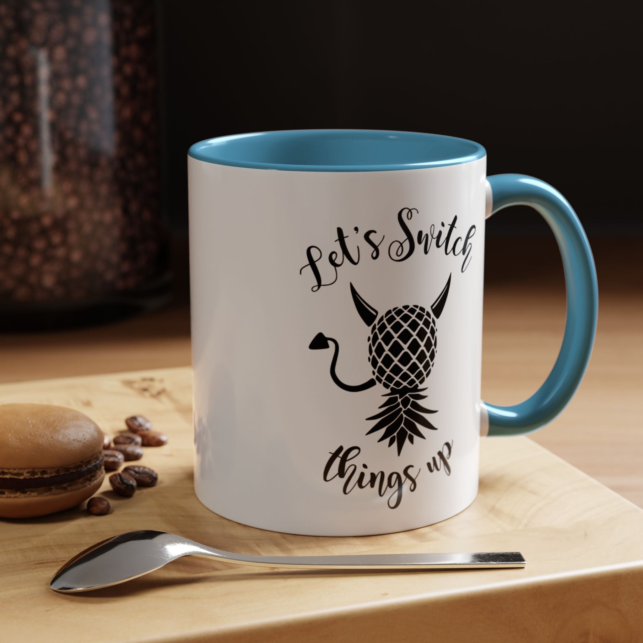 Playful Accent Coffee Mug - "Let's Switch Things Up" - Perfect for Morning Motivation