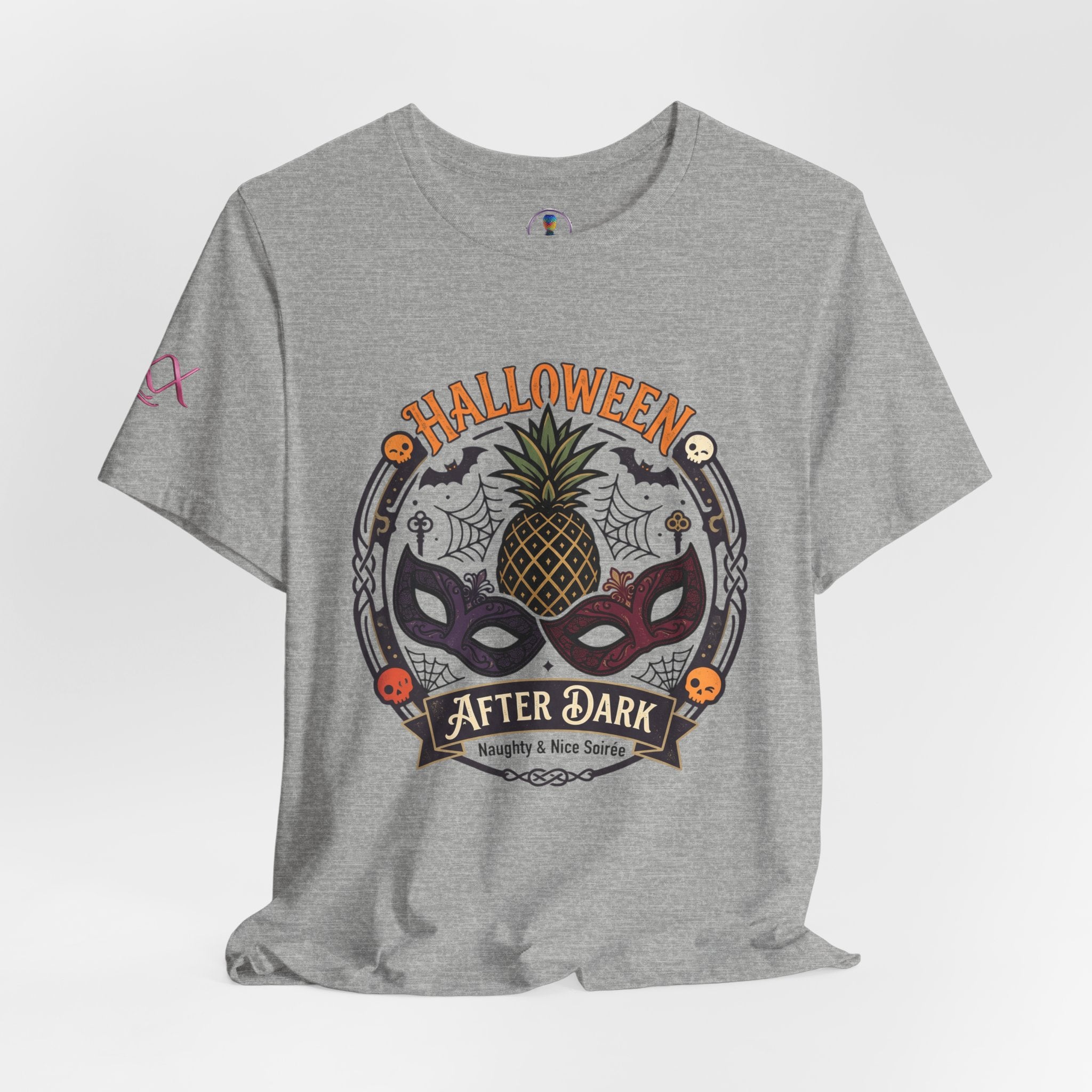 Halloween After Dark Tee — Pineapple Mask Masquerade T‑Shirt