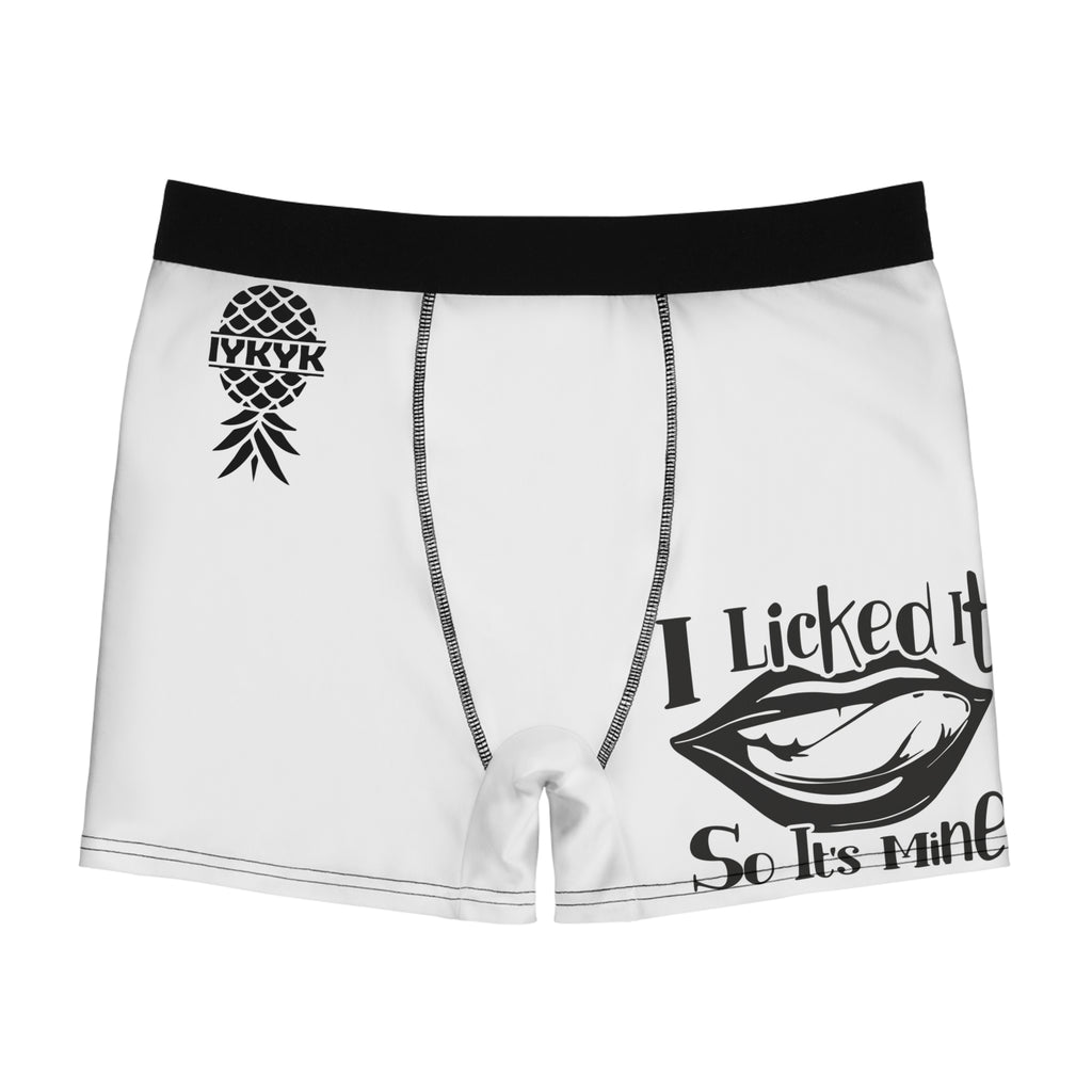 I Licked It Men's Boxer Briefs - Fun and Flirty Underwear for Him