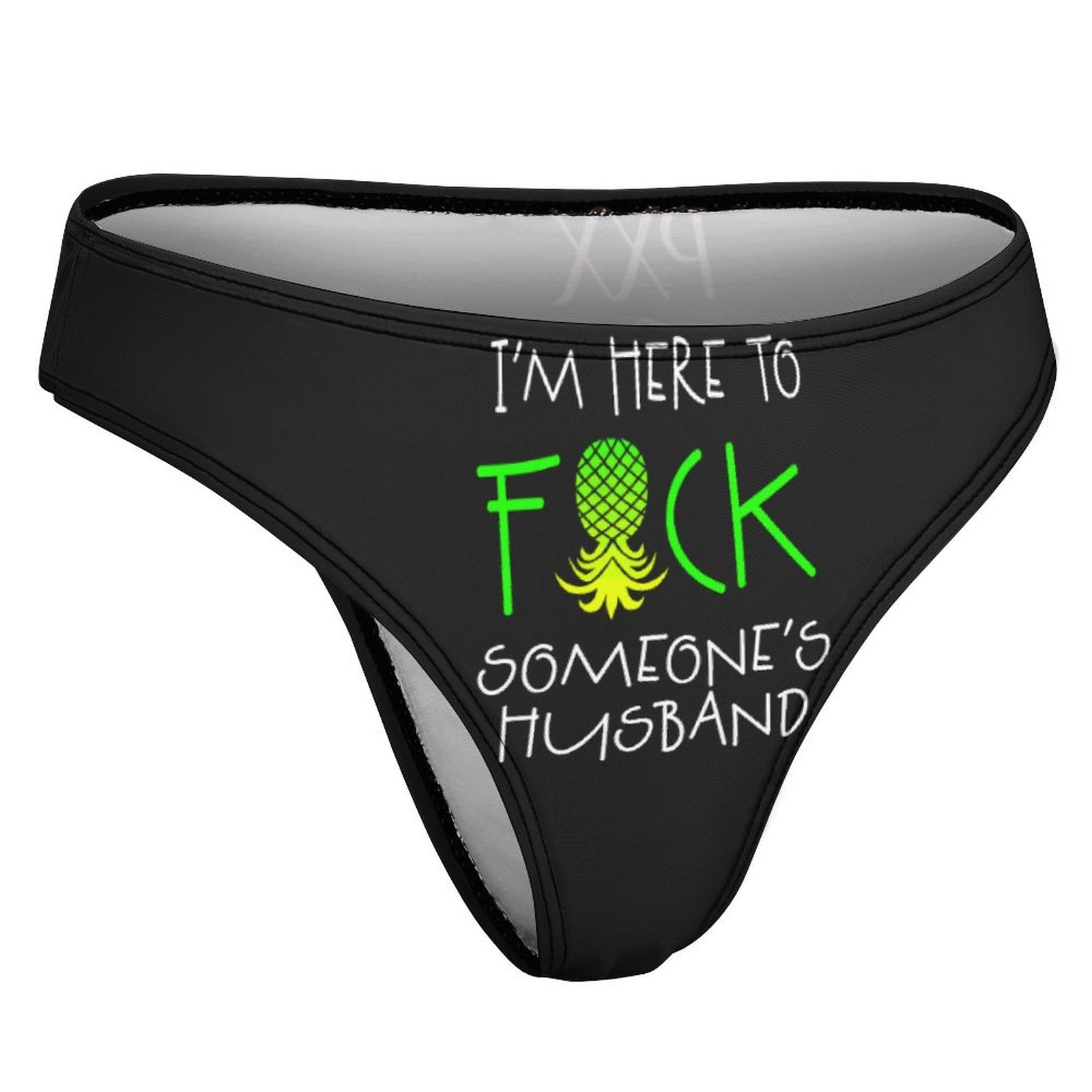 "I'm Here" Women's Cotton Thong Underwear