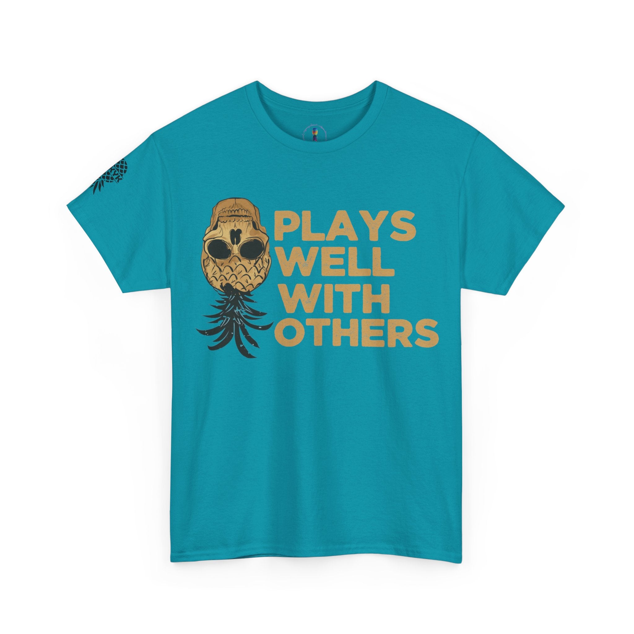 Plays Well With Others Unisex Heavy Cotton Tee - Fun Casual Shirt for Social Gatherings