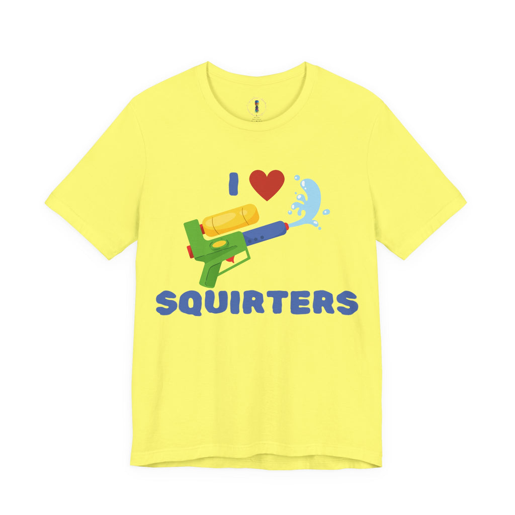 I Love Squirt Guns Unisex Jersey Tee - Fun Summer Shirt for Water Play Lovers