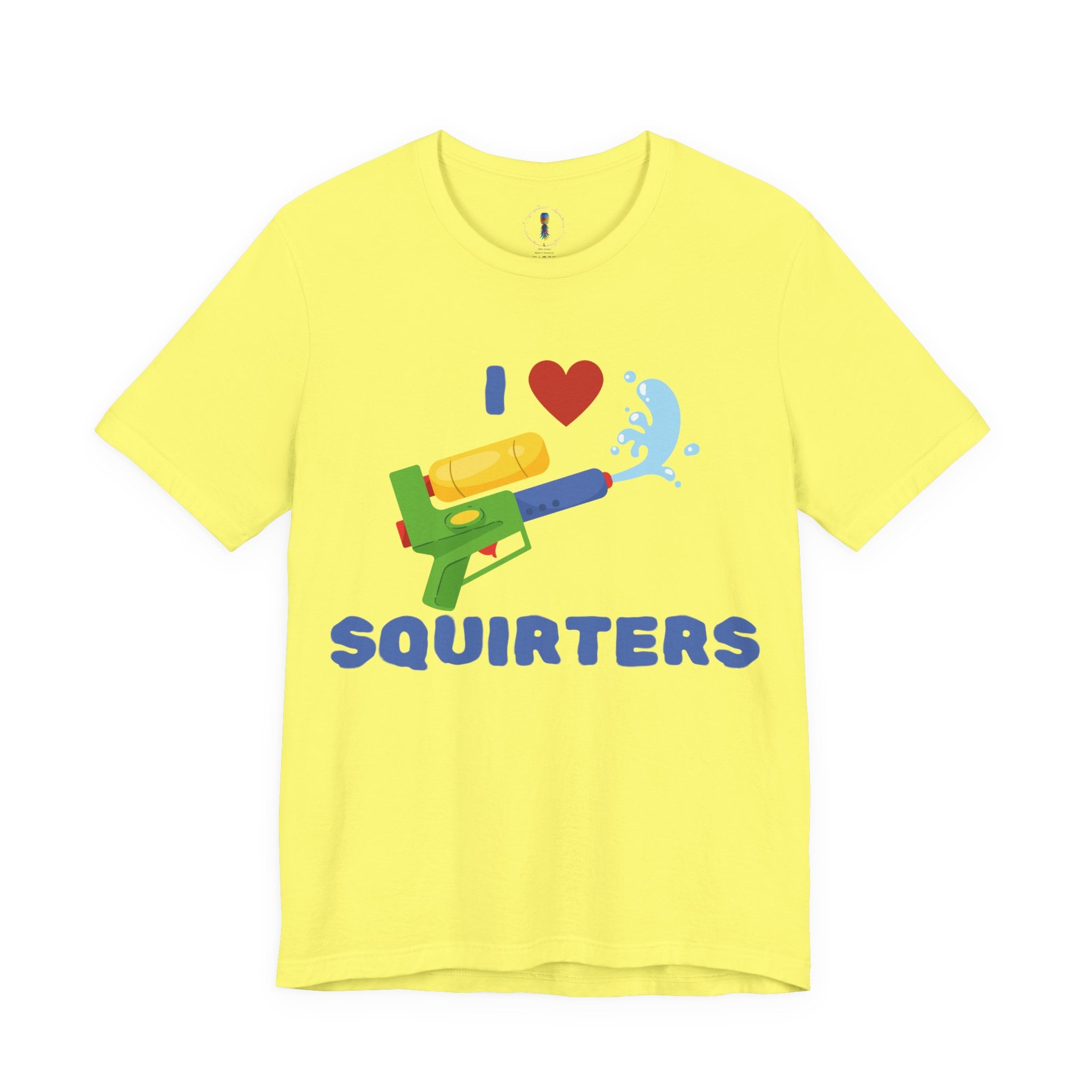 I Love Squirt Guns Unisex Jersey Tee - Fun Summer Shirt for Water Play Lovers