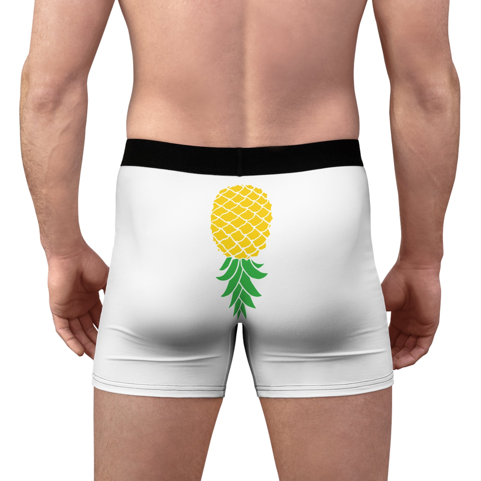 Funny Men's Boxer Briefs - If You Like It I Will Cum with Pineapple Design