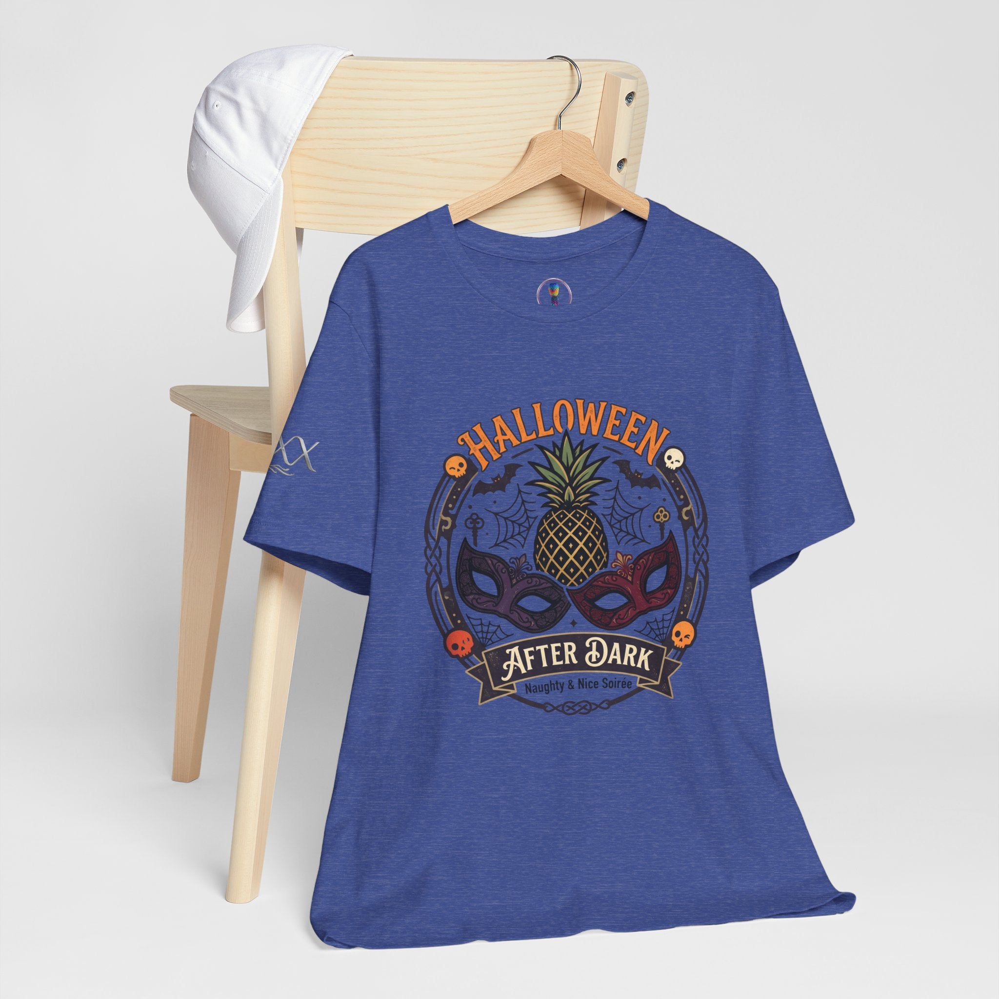 Halloween After Dark Tee — Pineapple Mask Masquerade T‑Shirt
