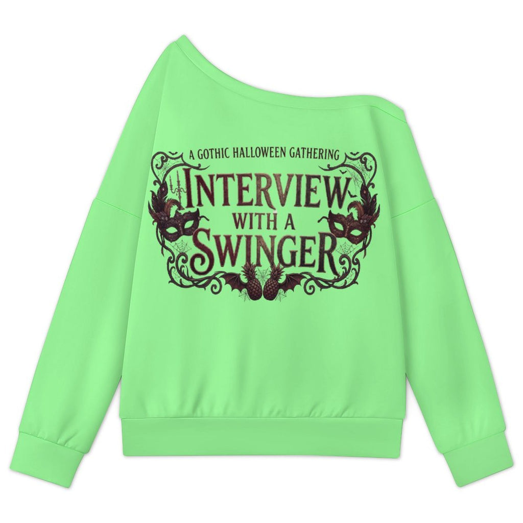 Interview With a Swinger Off Shoulder Hoodie