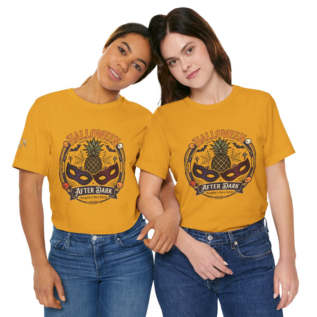 Halloween After Dark Tee — Pineapple Mask Masquerade T‑Shirt