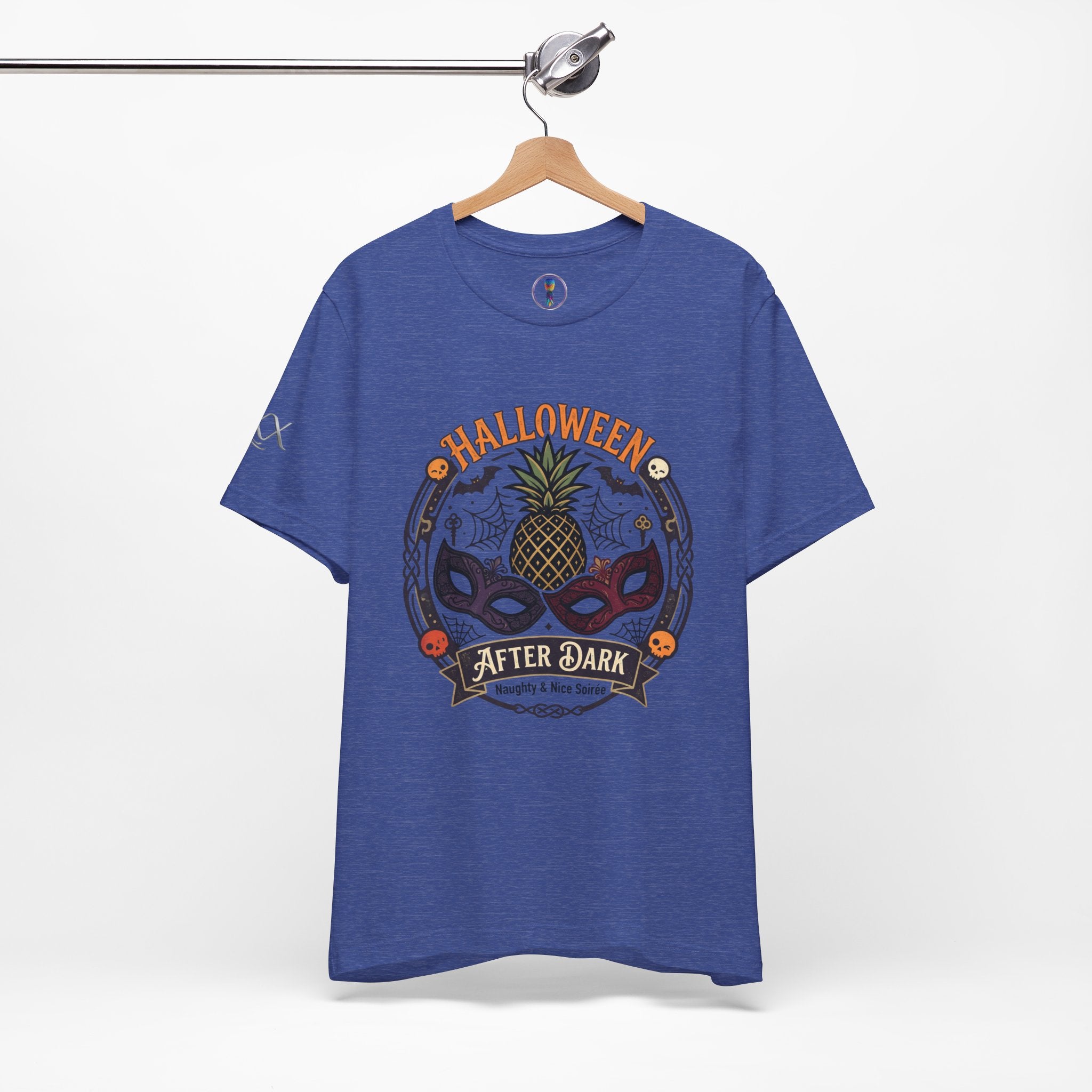 Halloween After Dark Tee — Pineapple Mask Masquerade T‑Shirt