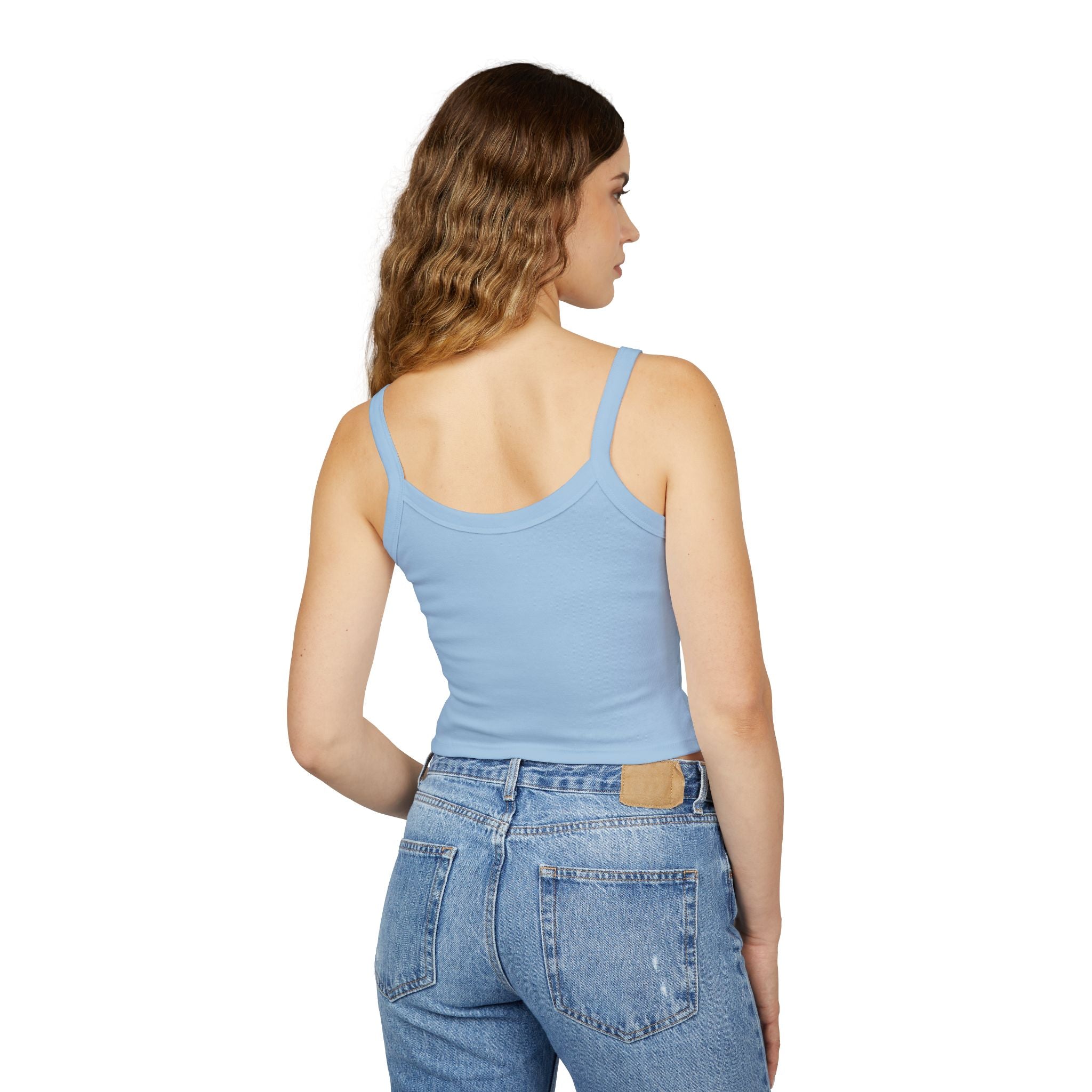 Queen of Spades Spaghetti Strap Tank Top — Women's Crop