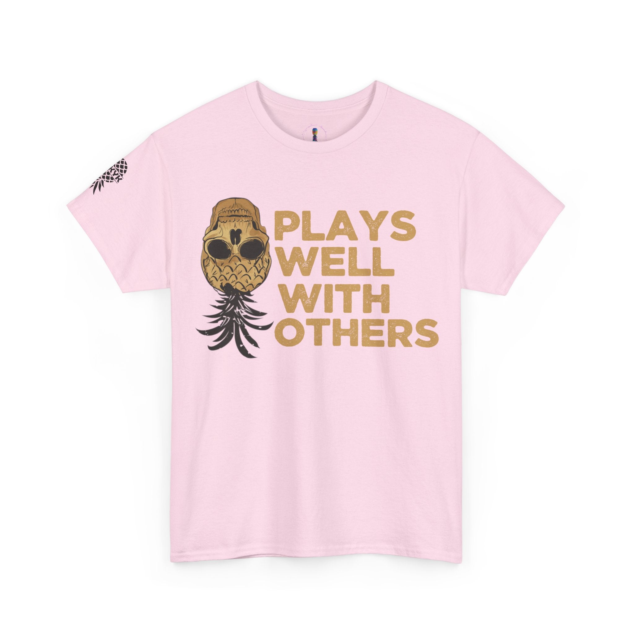 Plays Well With Others Unisex Heavy Cotton Tee - Fun Casual Shirt for Social Gatherings