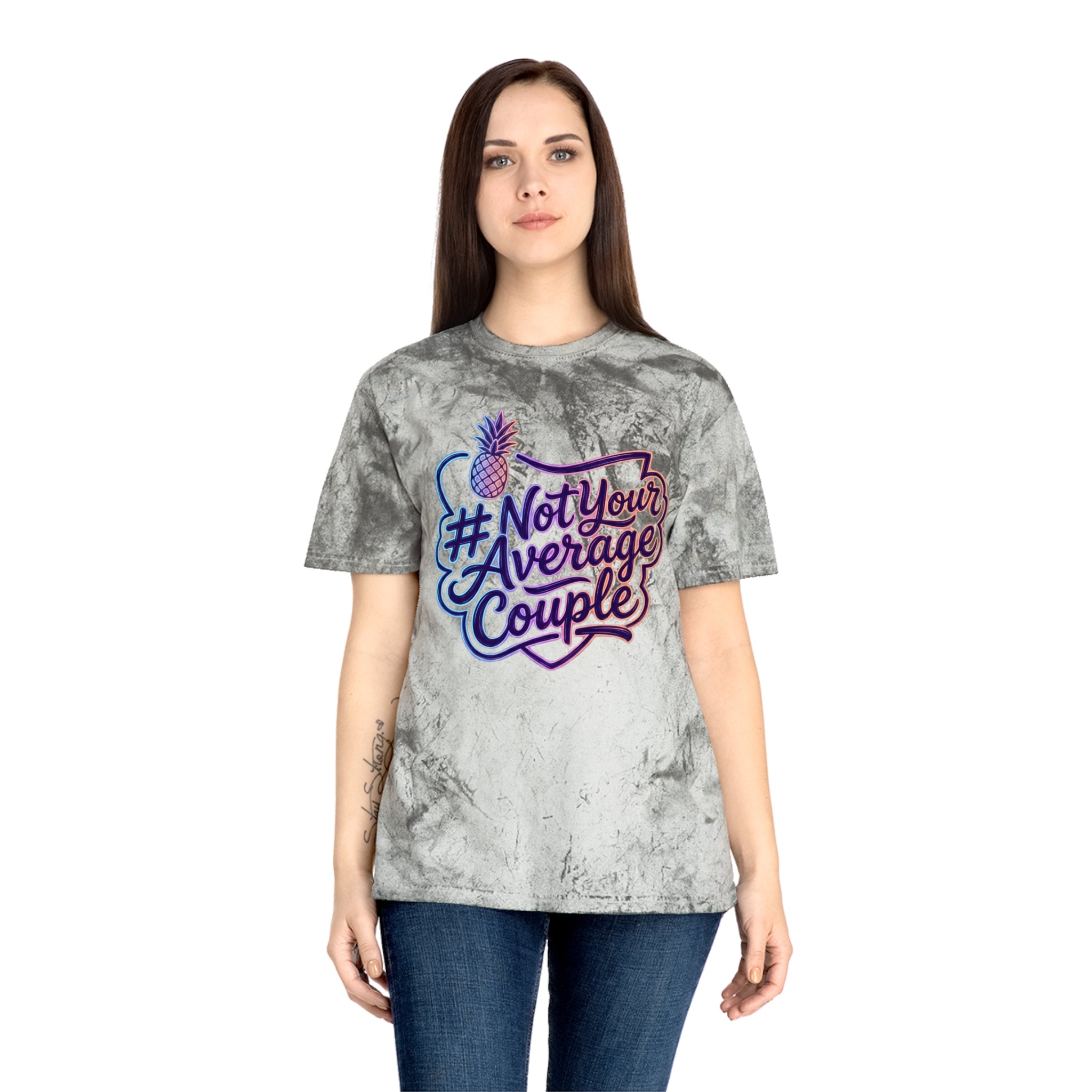 #NotYourAverageCouple T-Shirt – Retro Tropical Pineapple Graphic Tee