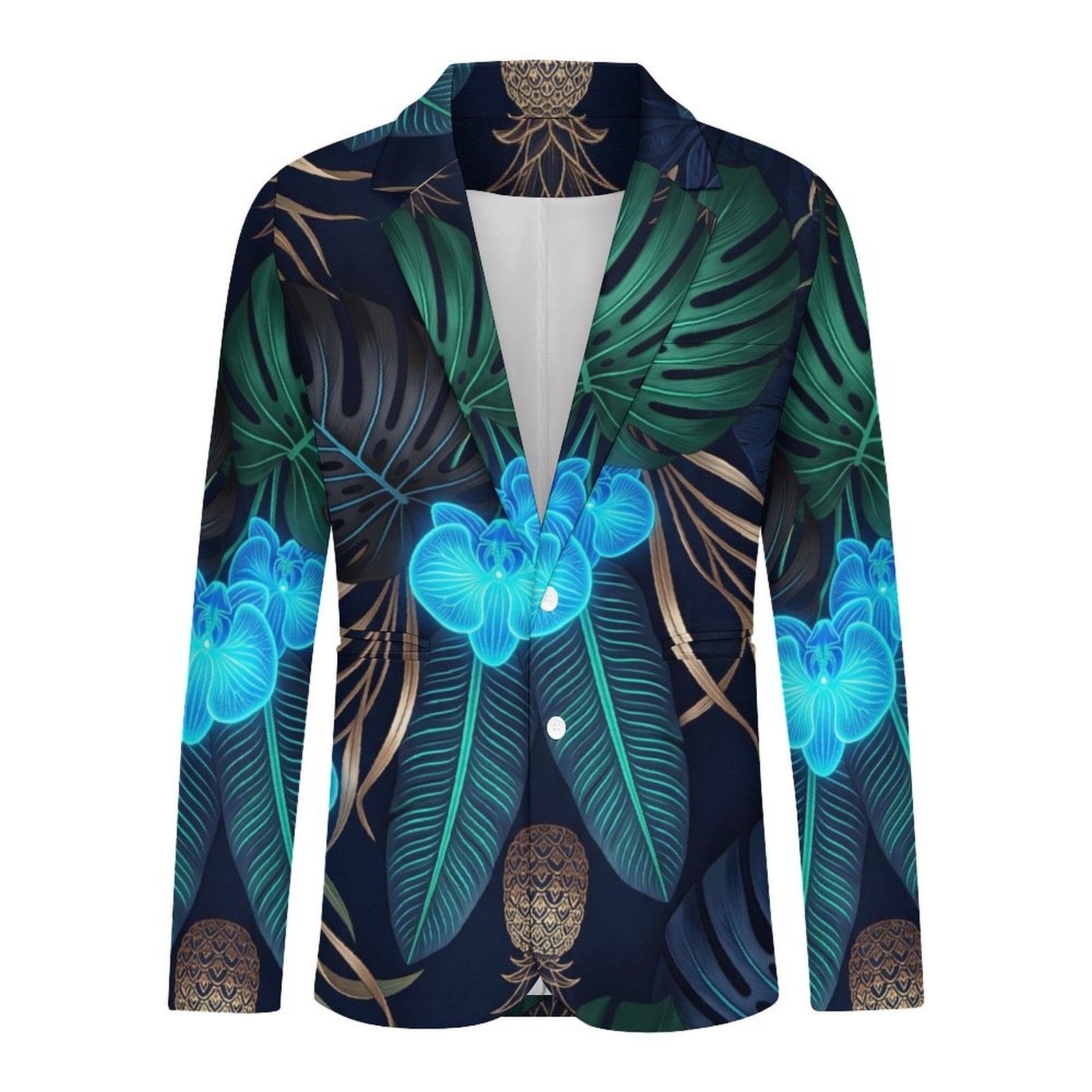 Electric Blue Men’s Casual Blazer | Tailored Sublimated Jacket