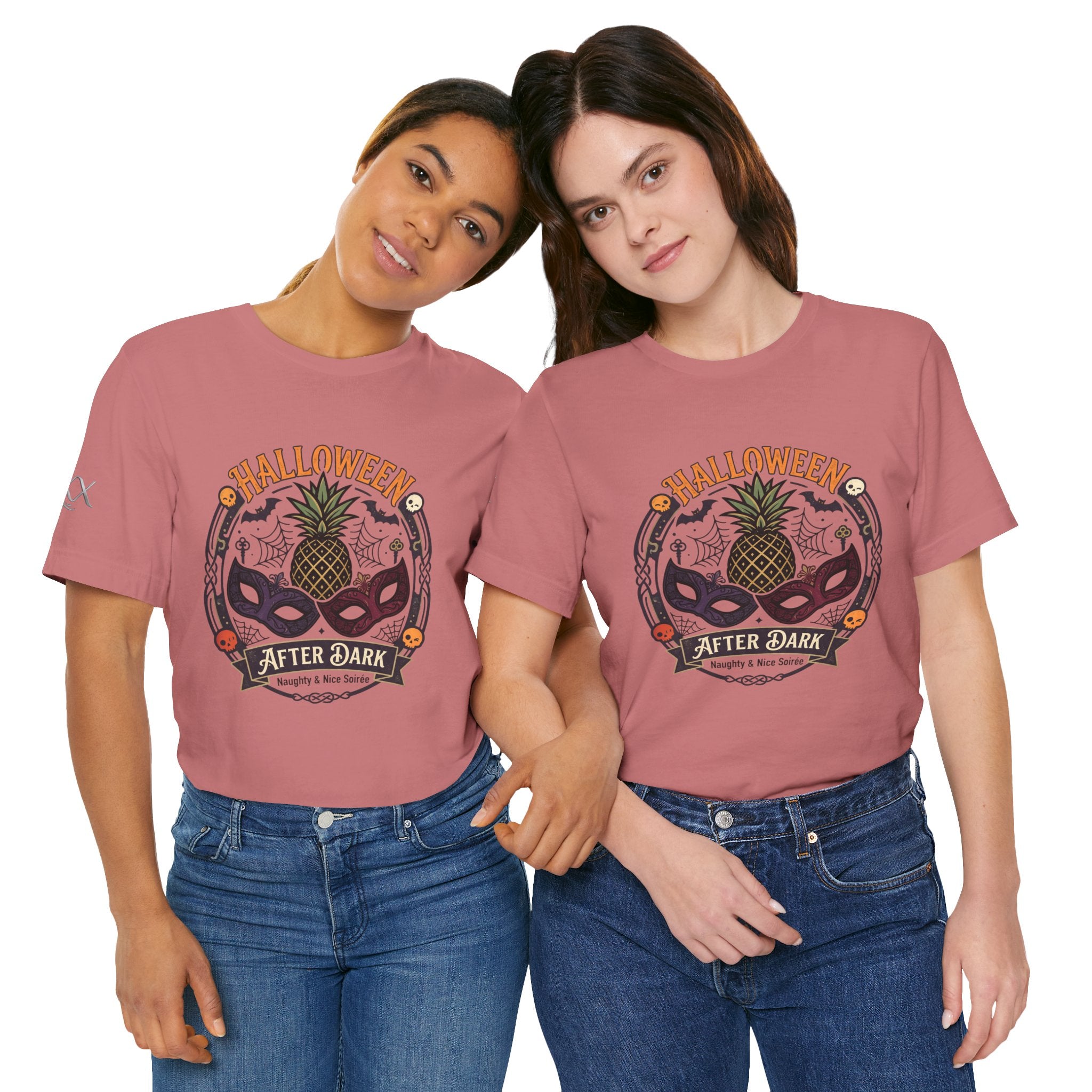 Halloween After Dark Tee — Pineapple Mask Masquerade T‑Shirt