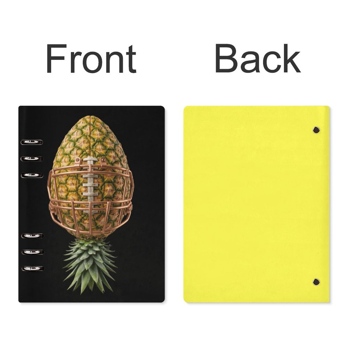 Pineapple Football Loose Leaf Notebook
