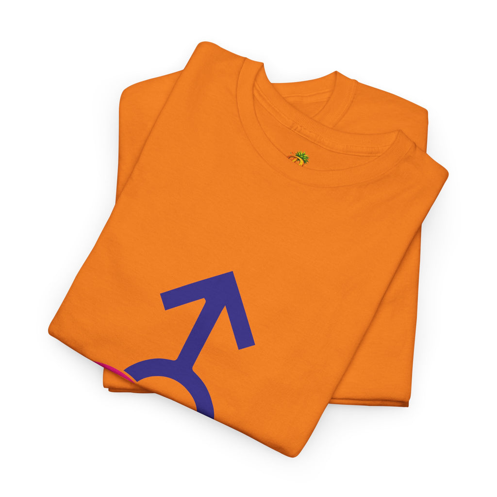 Female, Female & Male (Threesome) Symbol Tee — Gender Icons Graphic T-Shirt