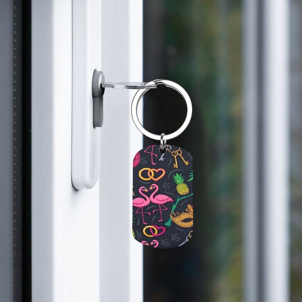 Swinger Lifestyle Metal Keychain — Stainless Steel