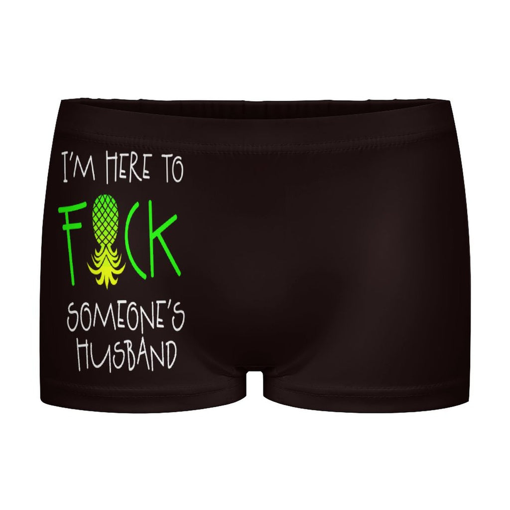 I'm Here Women's Boxer Briefs | Milk Silk Sublimation Underwear – Pineapple Xxclusive
